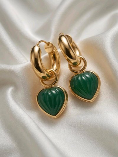 Ohrringe 585 Gelbgold Perle Ohrstecker Creolen
