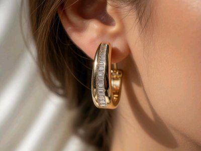 Diamant-Ohrringe 750 Gold 2 ct F-H VVS