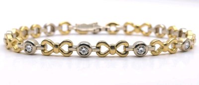 Tennisarmband 750 Gold 0,7 Ct Diamant H-J