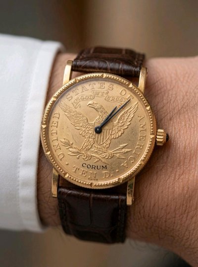 Corum Coin Watch 750/900 Gold 34g