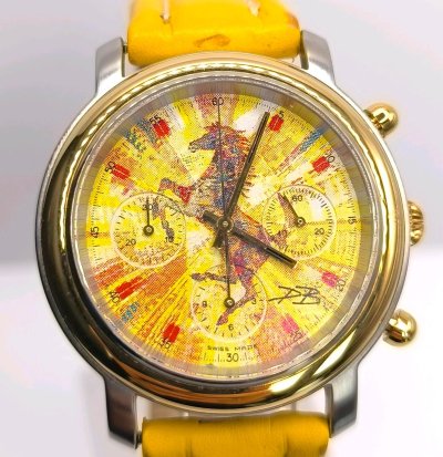 ARS Ferrari Herrenuhr 750 Gelbgold Stahl Limited Edition