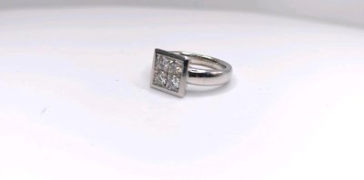 Diamantring 750 Weißgold 0,75 ct