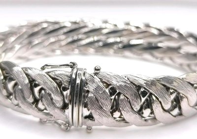 Armband 750 Weißgold massiv 47g 18K