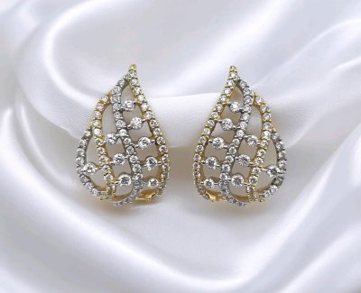 Creolen 750 Gold 0,52 ct Diamant