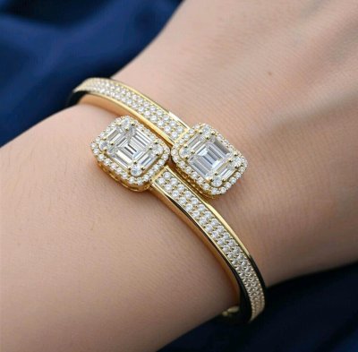 Armreif 750 Gold 1,67 ct Diamanten