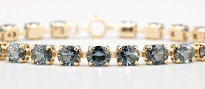 Tennisarmband 585 Gelbgold mit Topas
