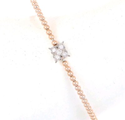 Armreif 750 Gelbgold 0,25 ct Diamanten