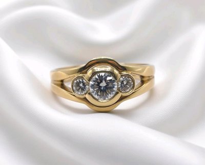 Diamantring 750 Gold 0,5 ct