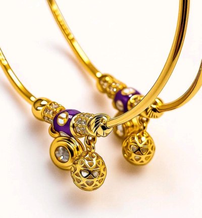 Creolen 585 Gelbgold 14 Karat Ohrringe