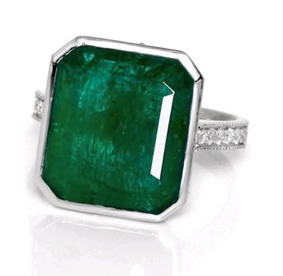 Ring 585 Gold Smaragd Diamant 11,48 ct Verlobung