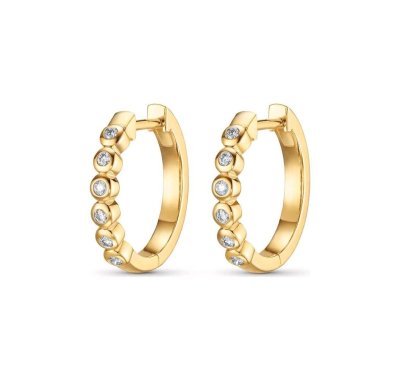 Creolen 585 Gold CHRIST 0,12 ct Diamant