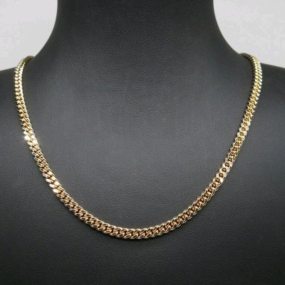 Massive Königskette 750 Gelbgold 18K 5mm 50cm