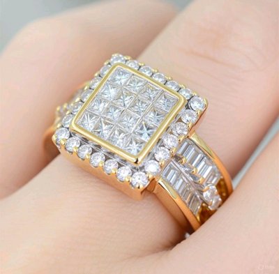 Ring 585 Gelbgold 1,1 ct Diamant Verlobungsring Ehering