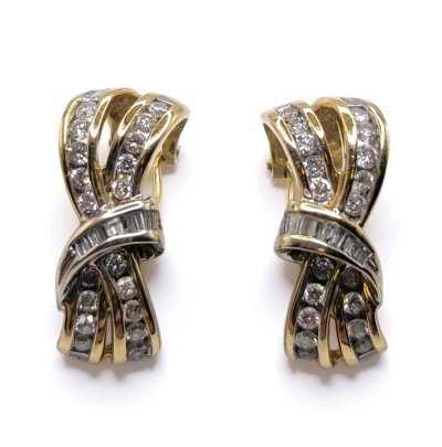 Ohrringe 585 Gold mit 1,8 ct Diamanten