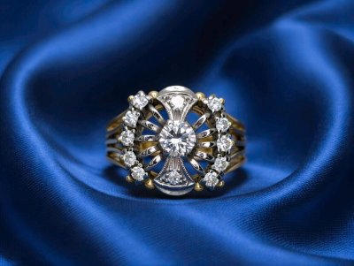 Ring 585 Gelbgold mit 0,75 ct Diamant H-I/VS